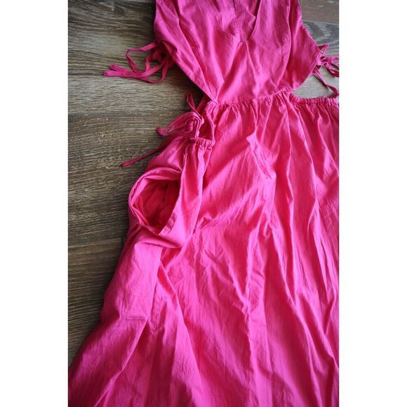 Free People OB1734765 Women's Sz S Magentiful Pink Fabiana Midi Dress - Picture 8 of 15